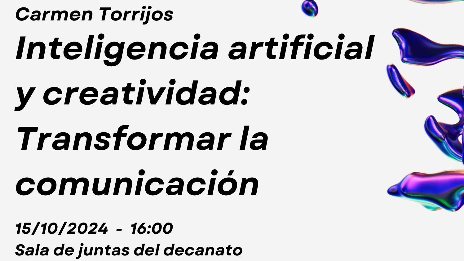 Cartel de la jornada de apertura del Máster en Lenguaje e Inteligencia artificial (LeIA) de la UAM